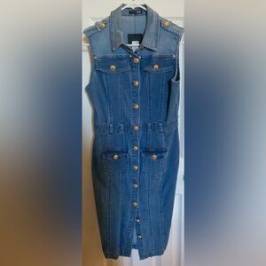 NWT Fashion Nova Light Wash Denim Dress